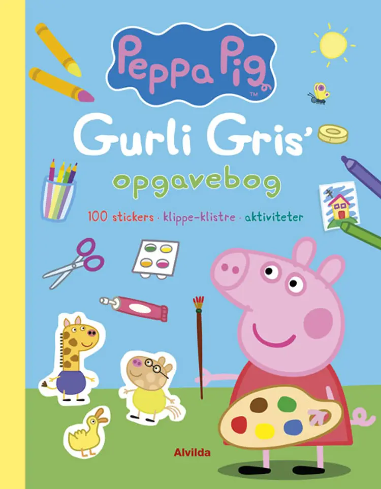 Gurli Gris' opgavebog (100 stickers, klippe-klistre, aktiviteter)
