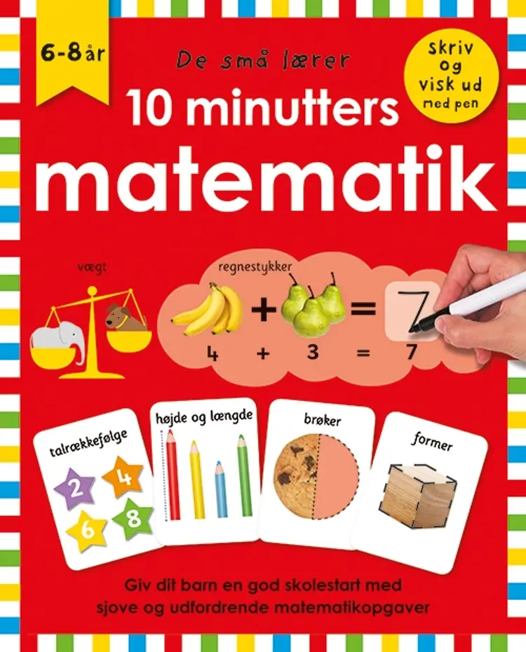 Skriv og visk ud - 10 minutters matematik