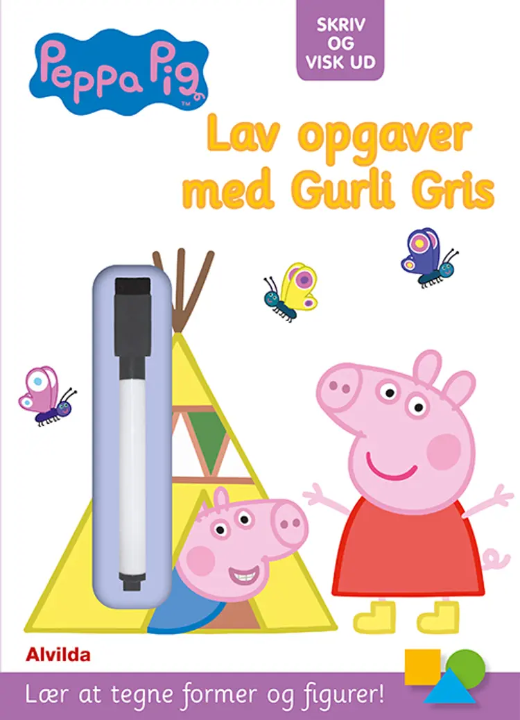 Gurli Gris - Skriv og visk ud - Lav opgaver med Gurli Gris