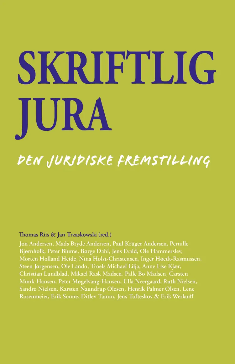 Skriftlig jura af Thomas Riis