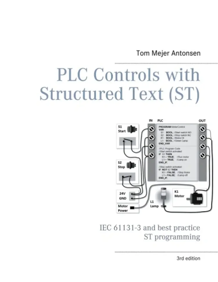 PLC Controls with Structured Text (ST), V3 Monochrome af Tom Mejer Antonsen
