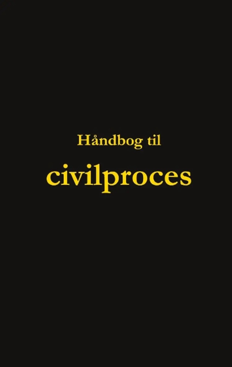 Håndbog til civilproces af Dorte Nguyen