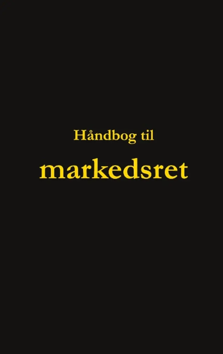 Håndbog til markedsret af Dorte Nguyen