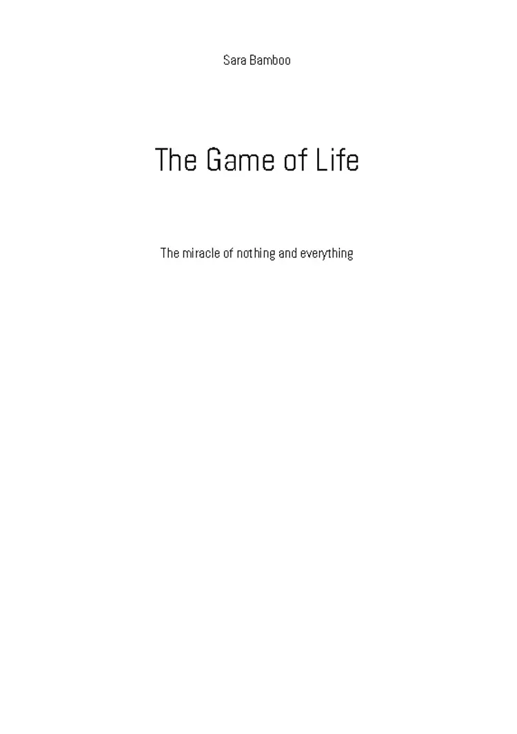 The Game of Life af Sara Bamboo