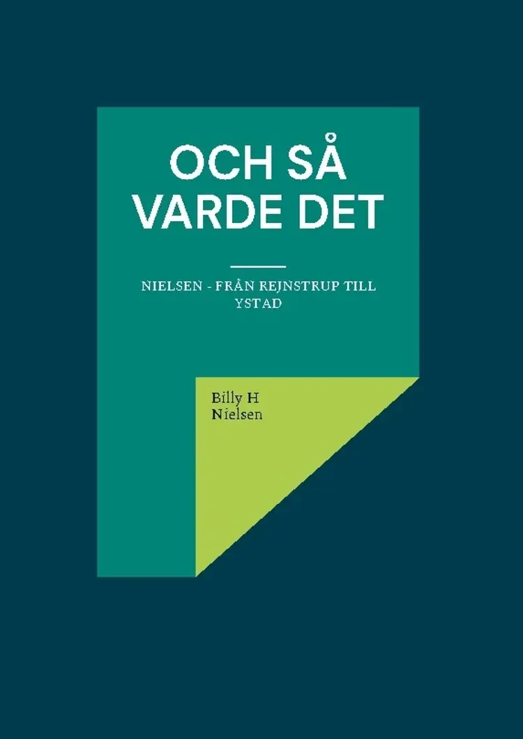 och så varde det af Billy H Nielsen