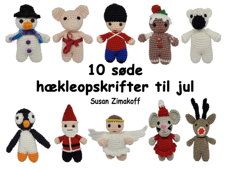 10 søde hækleopskrifter til jul af Susan Zimakoff