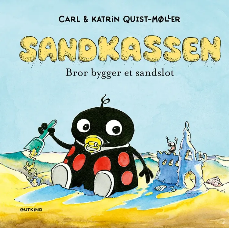 Bror bygger et sandslot af Carl Quist-Møller