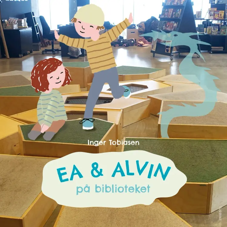 Ea og Alvin på biblioteket af Inger Tobiasen