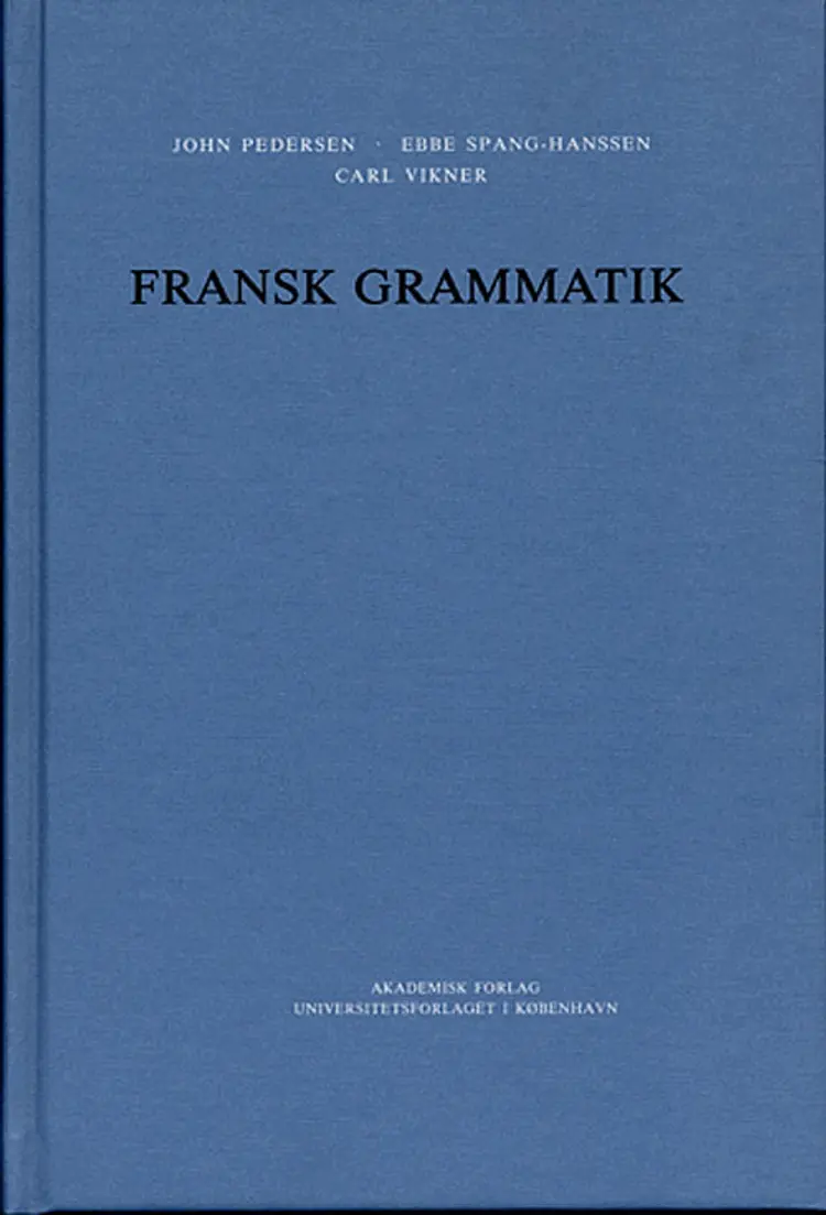 Fransk grammatik af John Pedersen