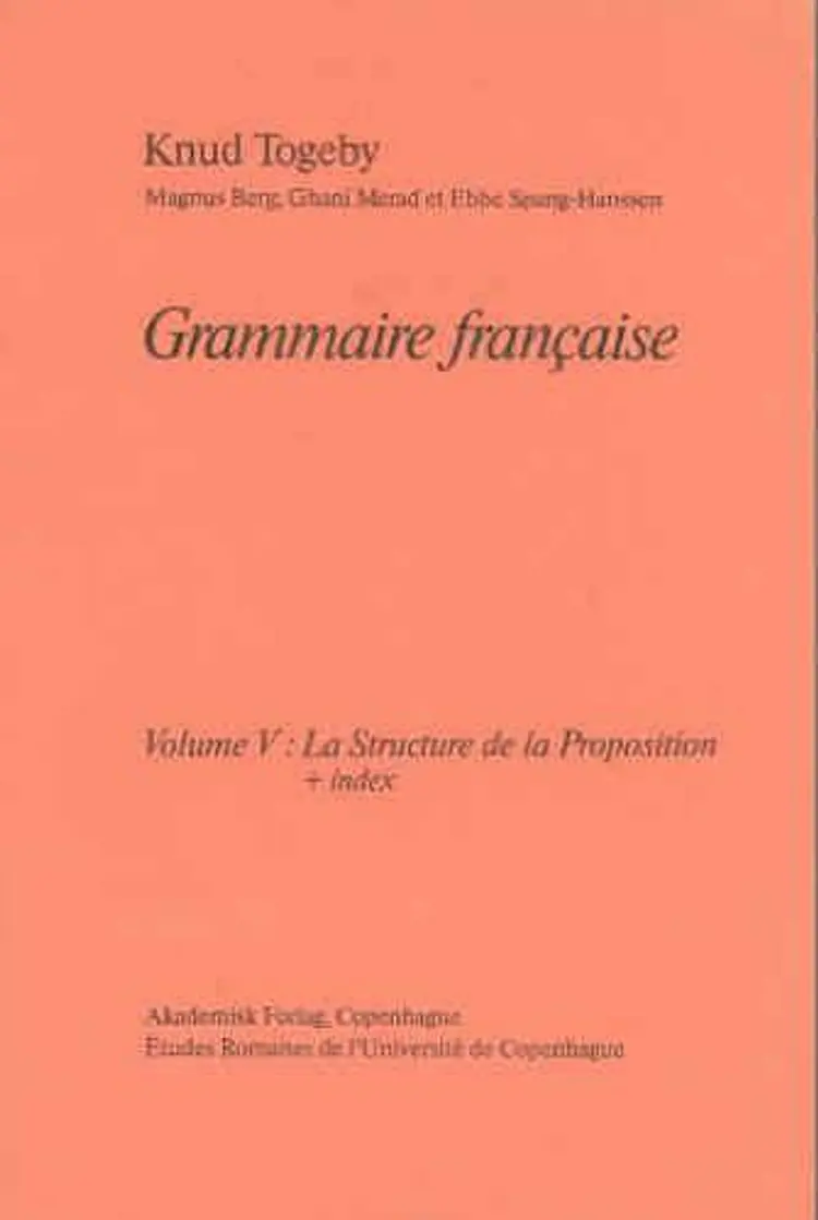 Grammaire française af Knud Togeby