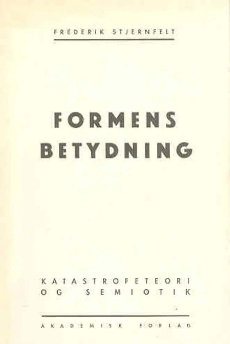 Formens betydning af Frederik Stjernfelt
