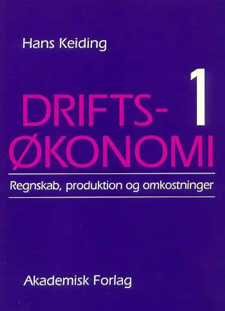 Driftsøkonomi af Hans Keiding