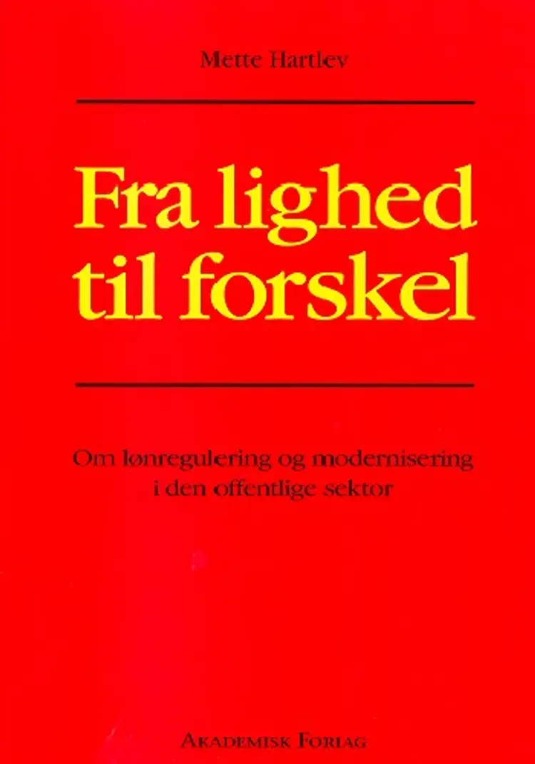 Fra lighed til forskel af Mette Hartlev
