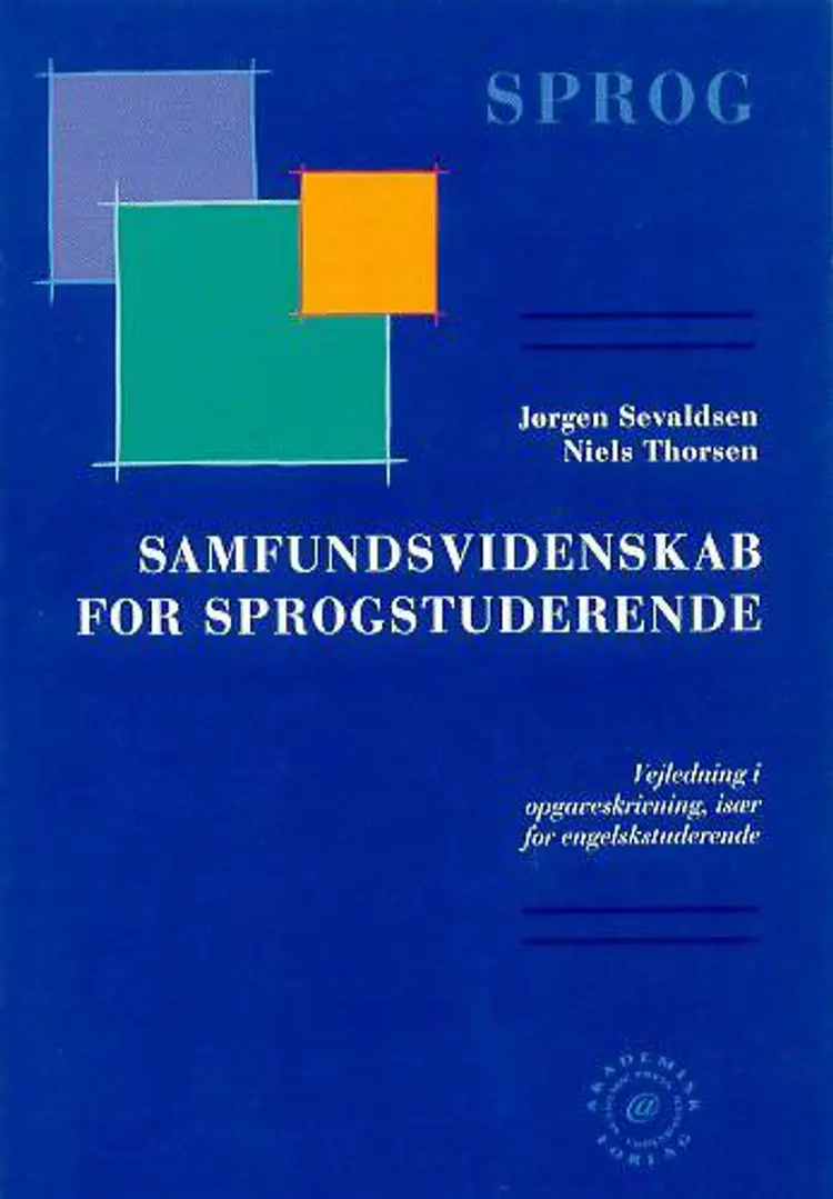Samfundsvidenskab for sprogstuderende af J. Sevaldsen