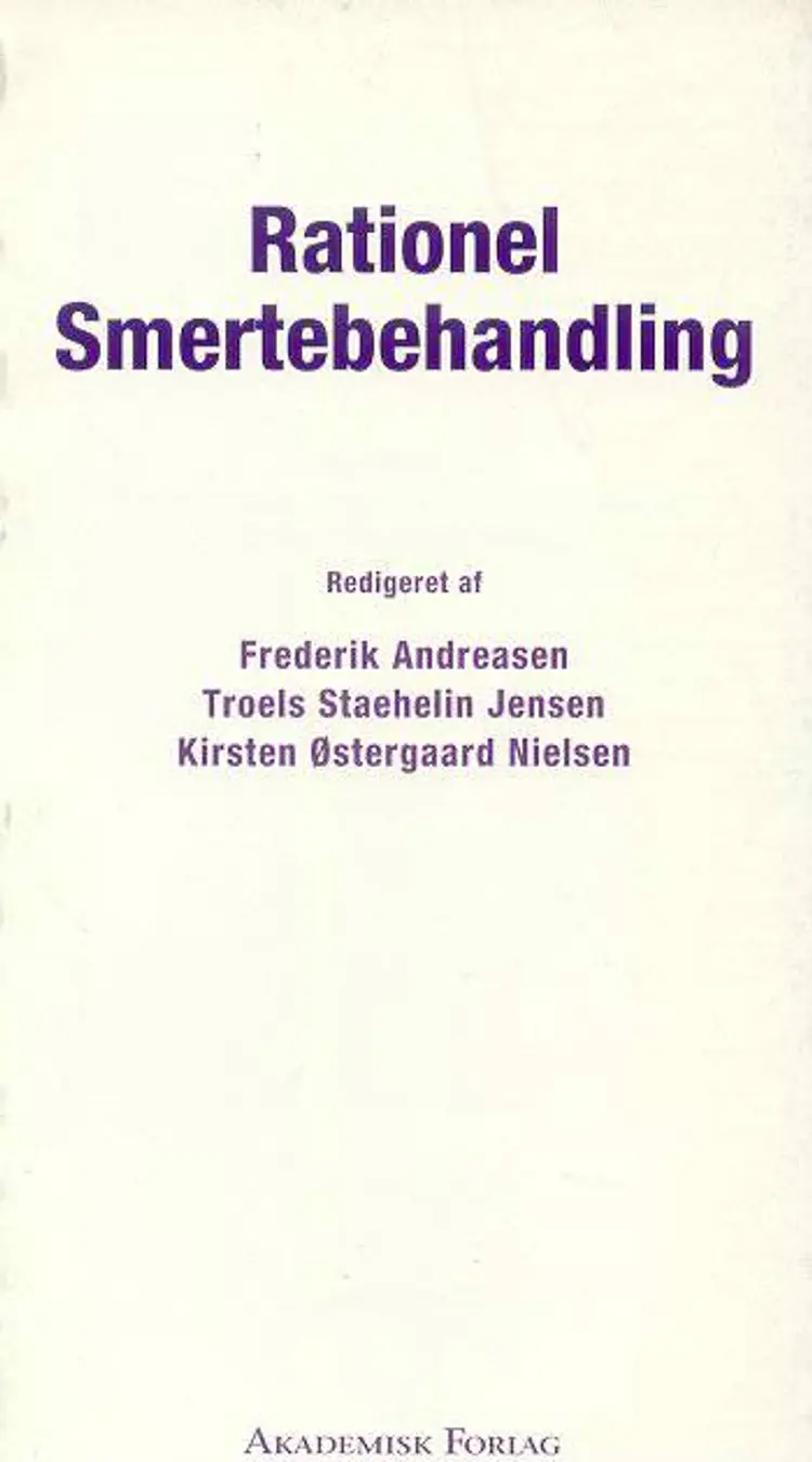 Rationel smertebehandling af Kirsten