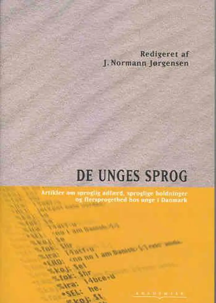 De unges sprog af J. Normann Jørgensen
