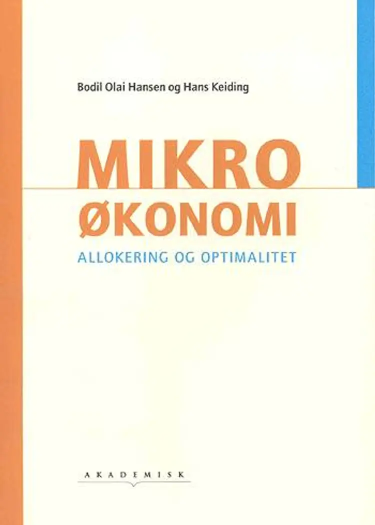 Mikroøkonomi af Hans Keiding