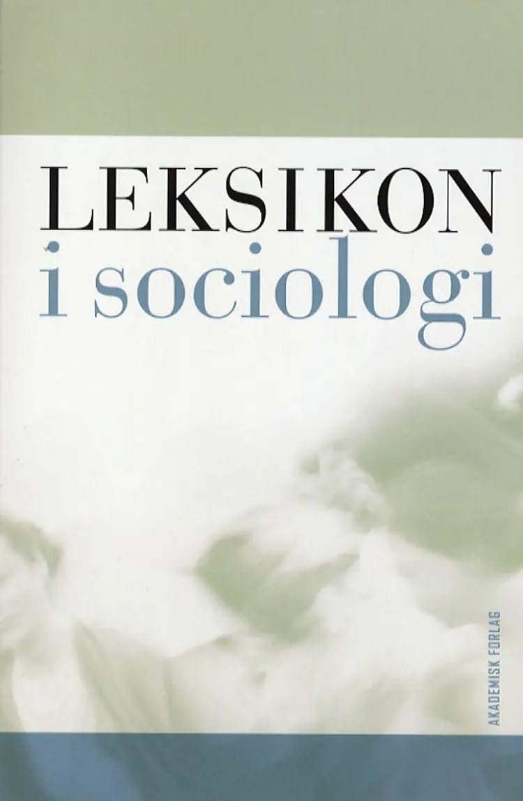 Leksikon i sociologi af Heine Andersen