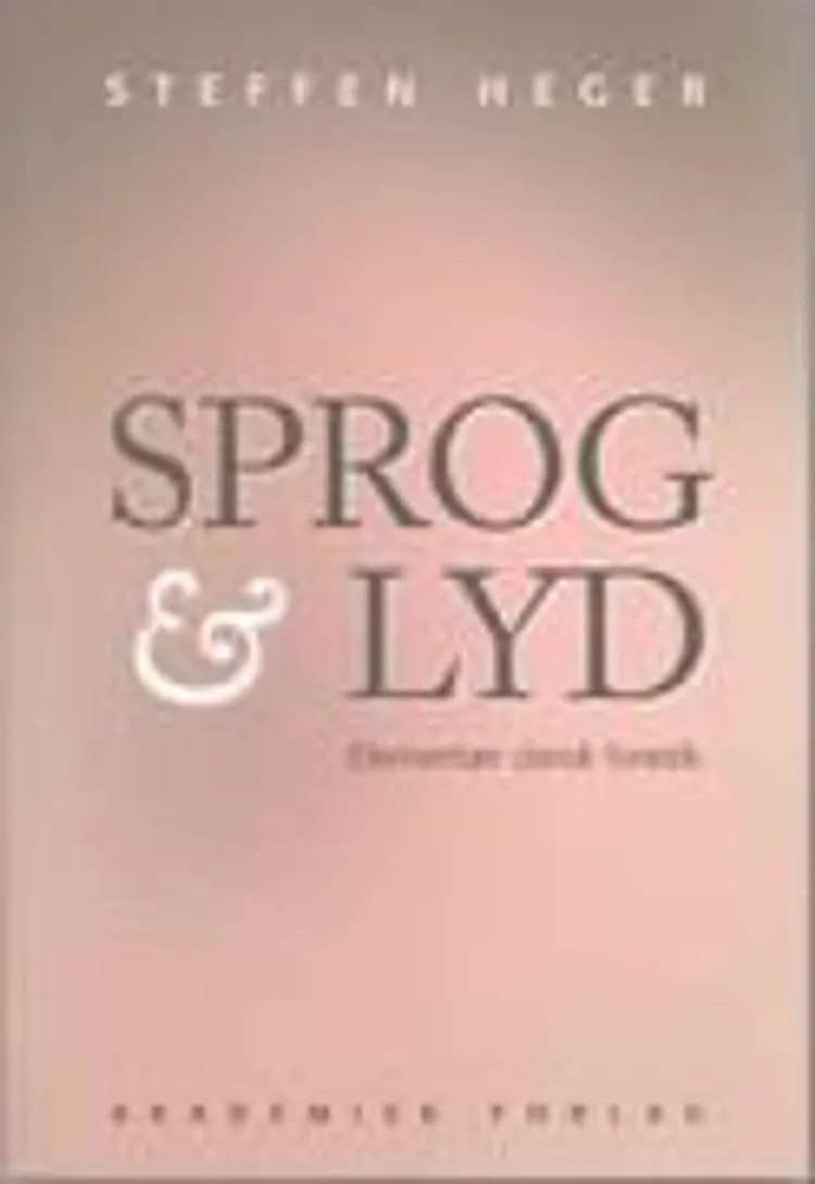 Sprog og lyd af Steffen Heger