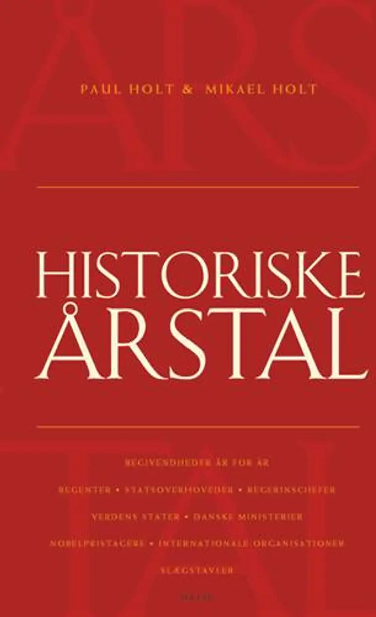 Historiske årstal af Paul Holt