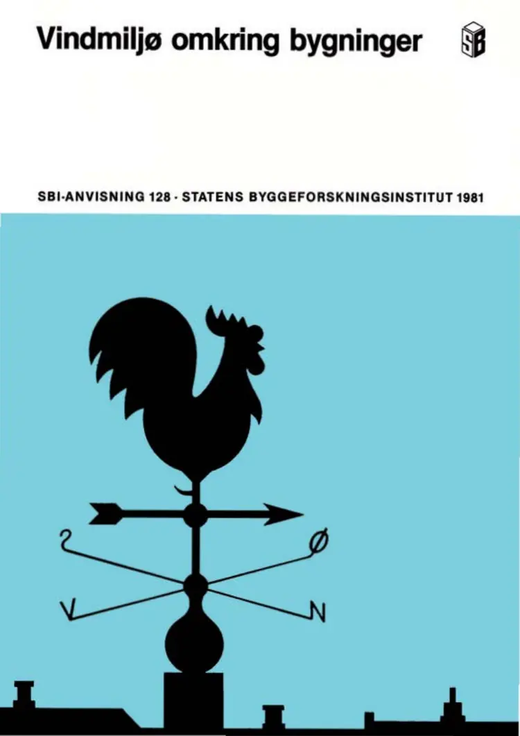 Vindmiljø omkring bygninger af Egon Bjerregaard