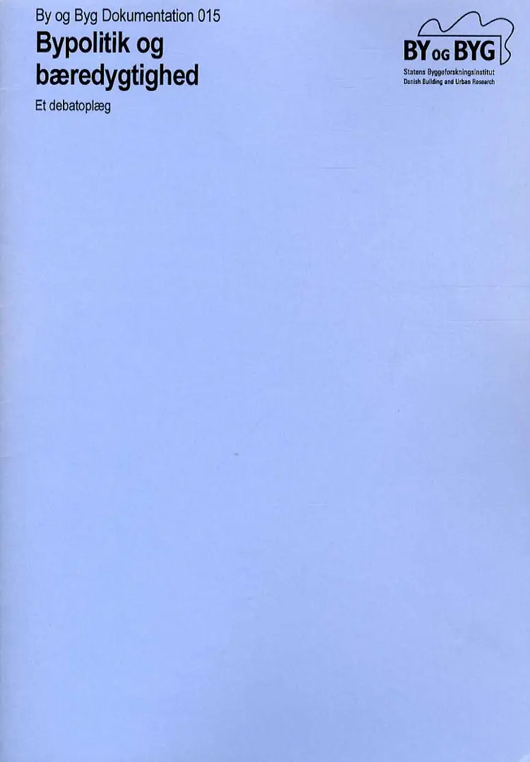Bypolitik og bæredygtighed 