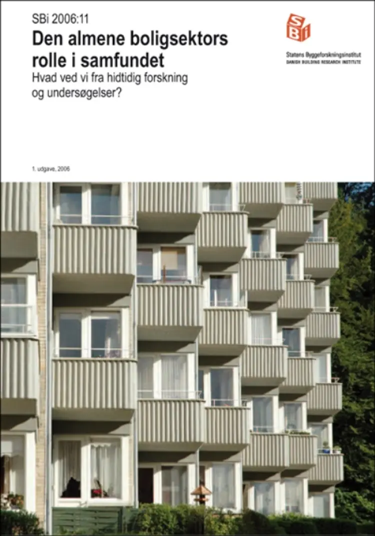Den almene boligsektors rolle i samfundet af Torben Fridberg
