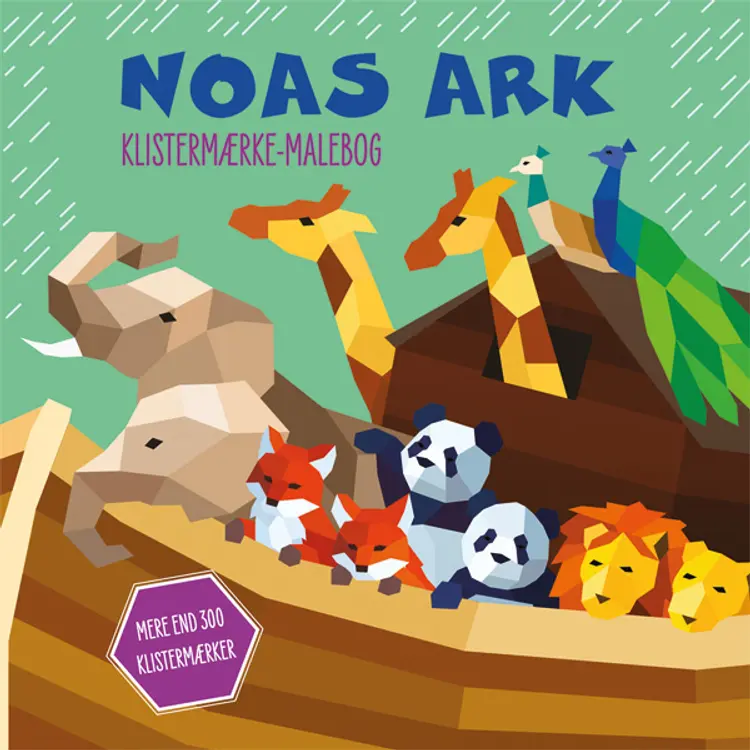 Noas ark - Klistermærke-malebog