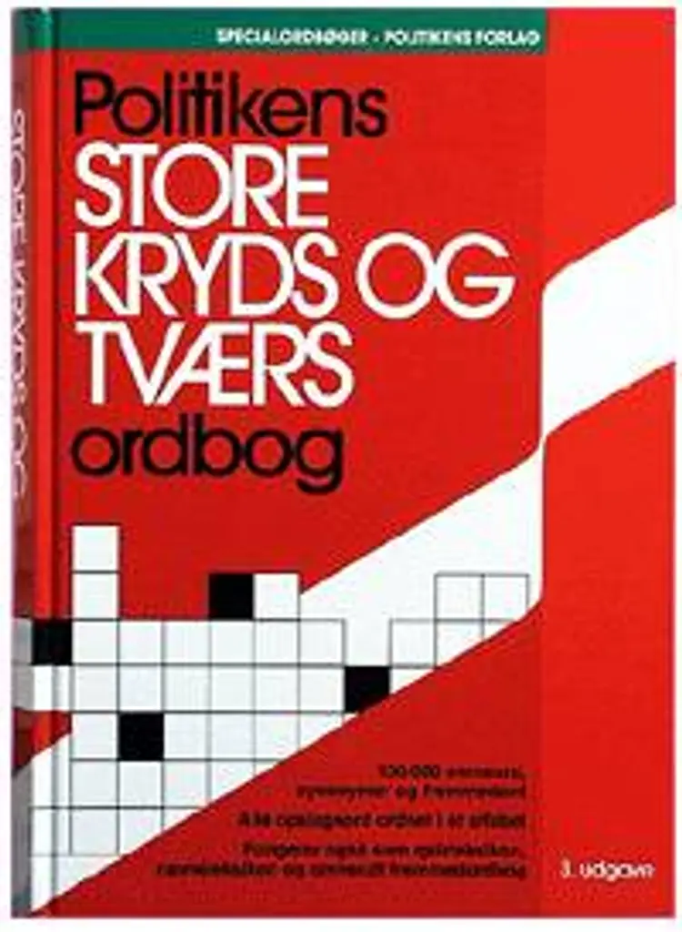 Politikens store kryds og tværs ordbog af Knud Sandvej