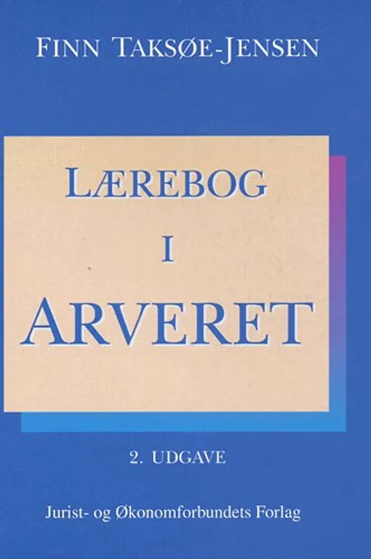 Lærebog i arveret af Taksøe-Jensen F