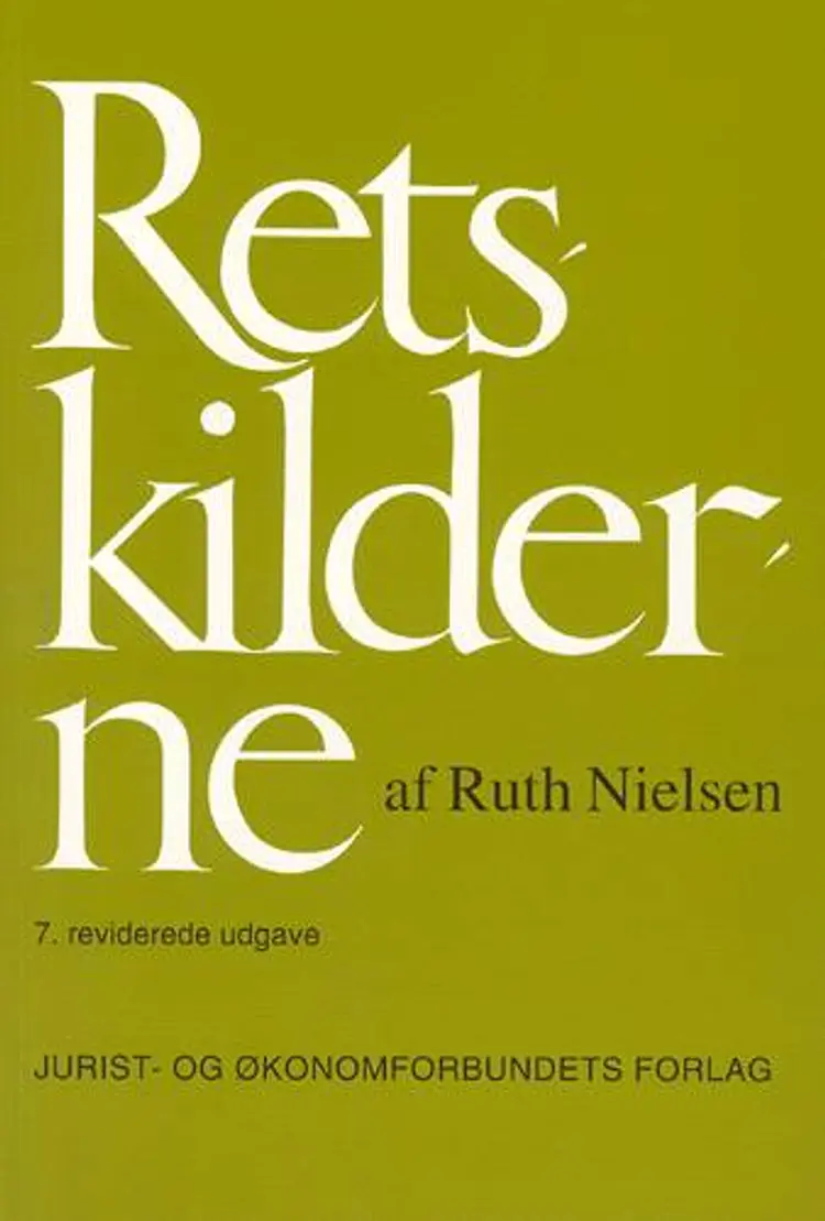 Retskilderne af Ruth Nielsen