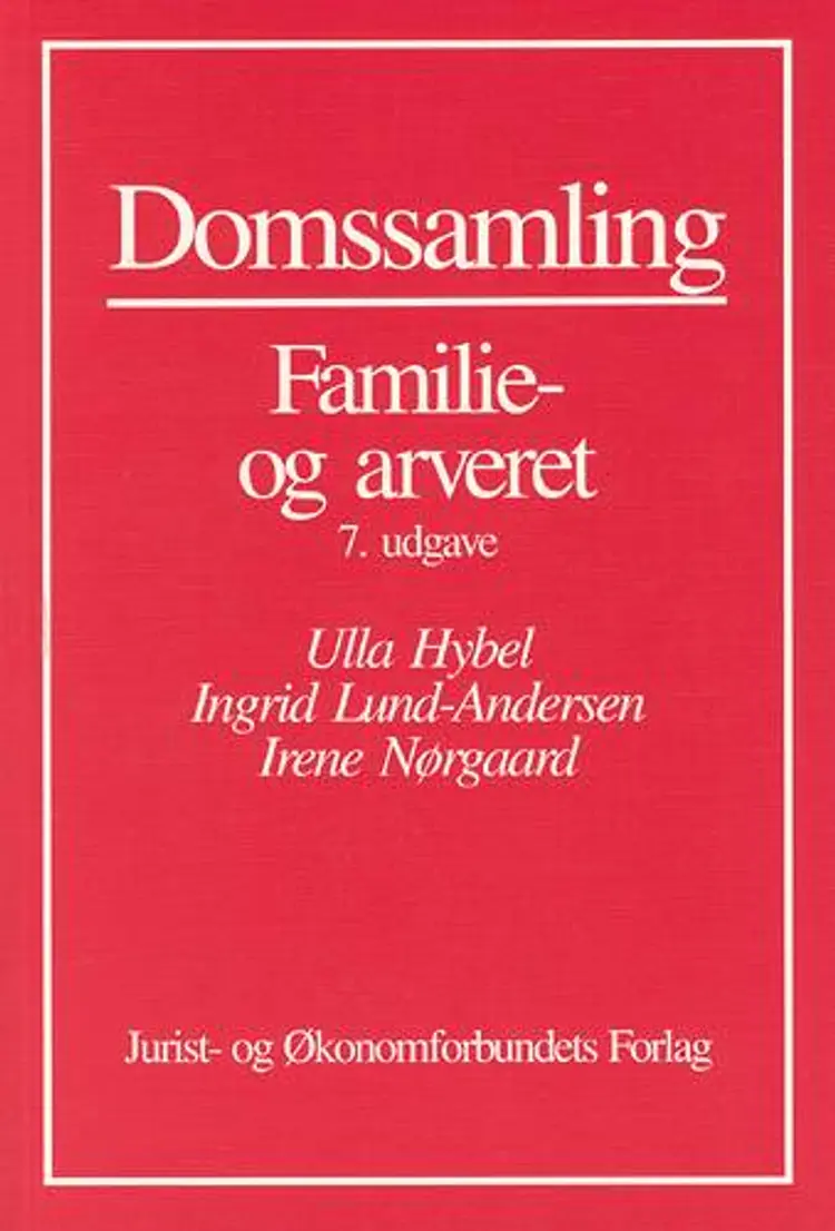 Domssamling, familie- og arveret af Ingrid Lund-Andersen