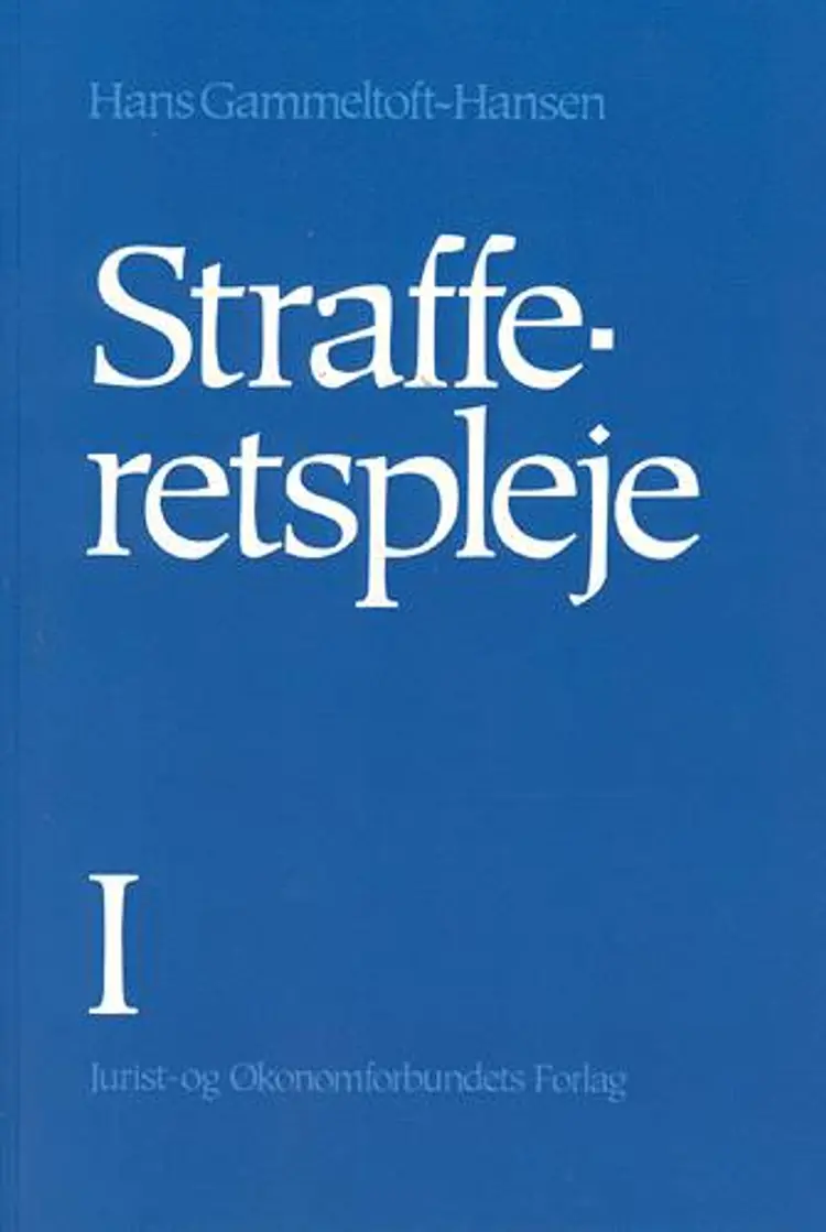 Strafferetspleje af Gammeltoft-Hansen H
