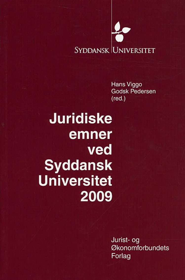 Juridiske emner ved Syddansk Universitet af Pedersen H
