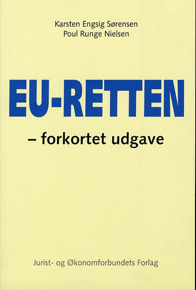 EU-retten - forkortet udgave af Karsten Engsig Sørensen
