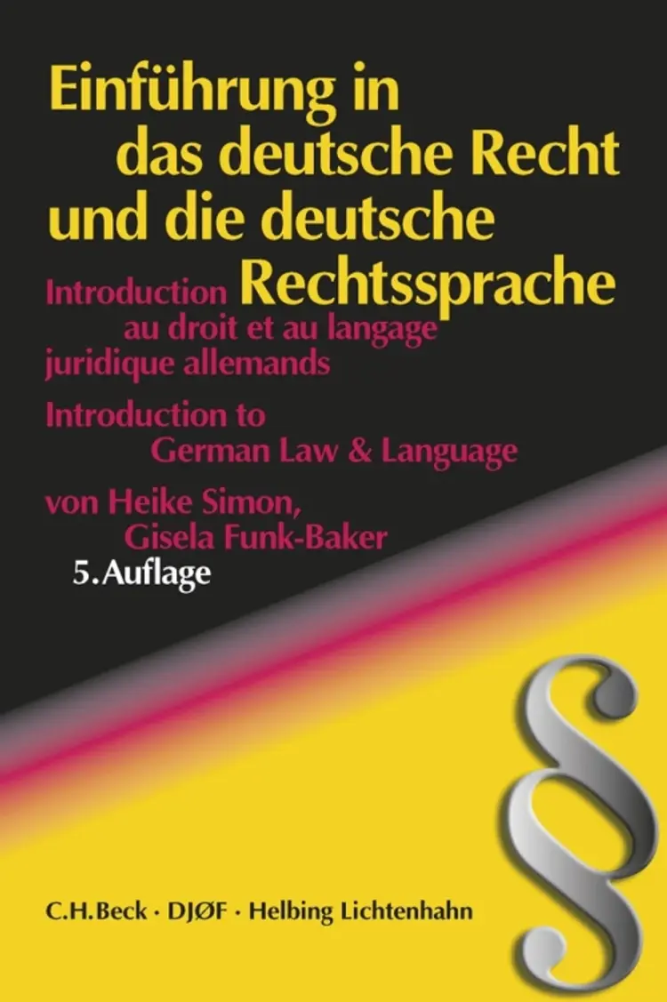 Einführung in das deutsche Recht und die deutsche Rechtssprache af Gisela Funk-Baker