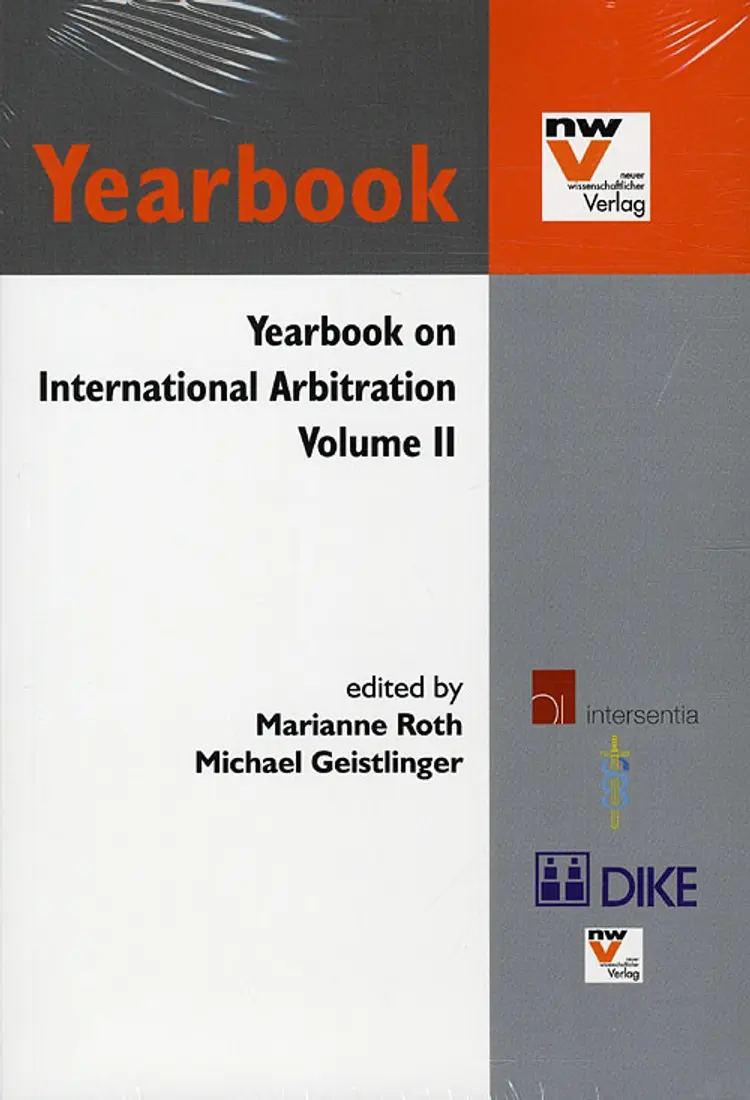 Yearbook on International Arbitration af Marianne Roth