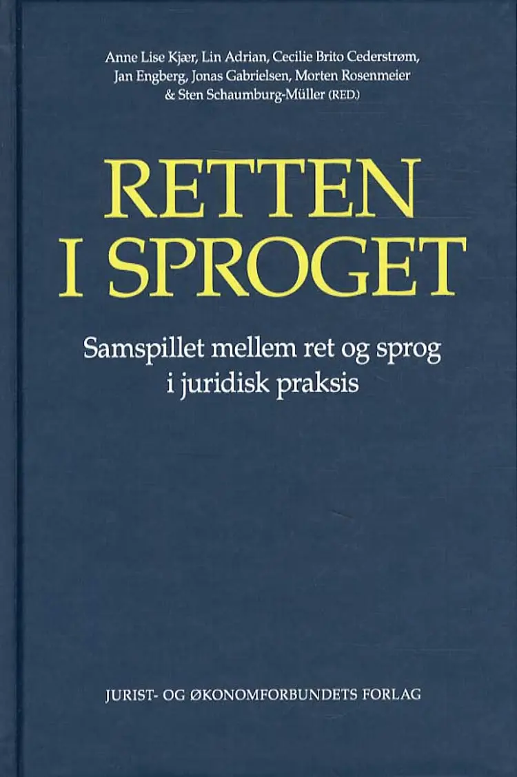 Retten i sproget af Jan Engberg
