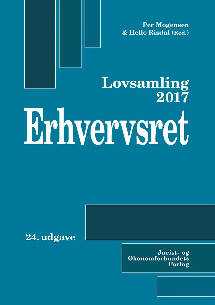 Lovsamling 2017 - Erhvervsret af Helle Næss-Schmidt Risdal (ansv. red.)