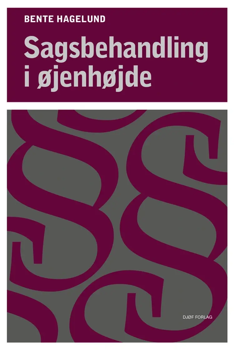 Sagsbehandling i øjenhøjde af Bente Hagelund