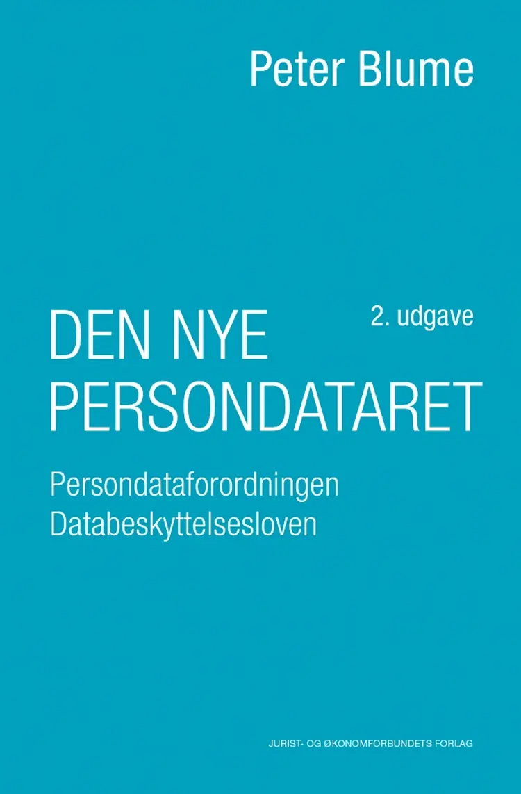 Den nye persondataret af Peter Blume