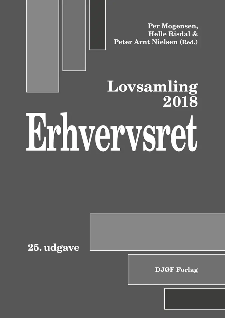 Lovsamling 2018 Erhvervsret af Helle Næss-Schmidt Risdal (ansv. red.)
