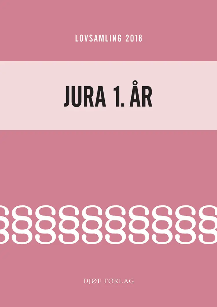 Lovsamling 2018 - Jura 1. år af Jens Møller (red.)