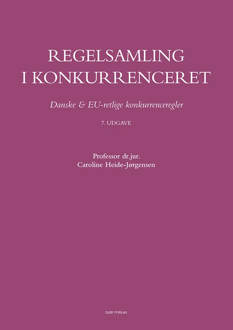 Regelsamling i konkurrenceret af Caroline Heide-Jørgensen