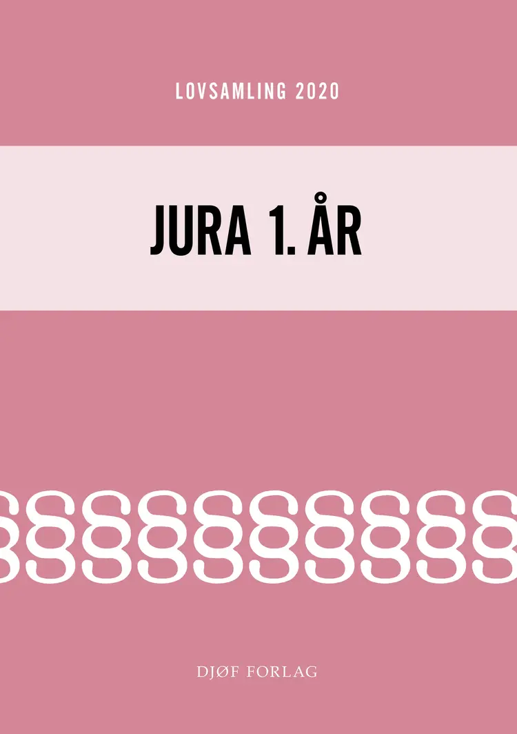 Lovsamling 2020 - Jura 1. år af af Jens Møller (red.)