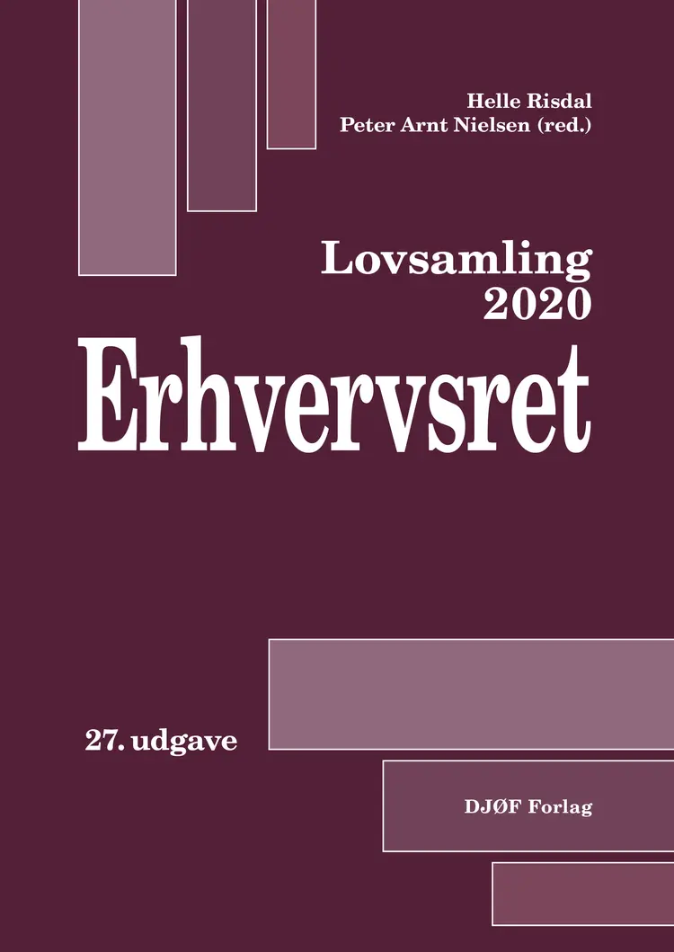 Lovsamling 2020 - Erhvervsret af Peter Arnt Nielsen (ansv. red.)