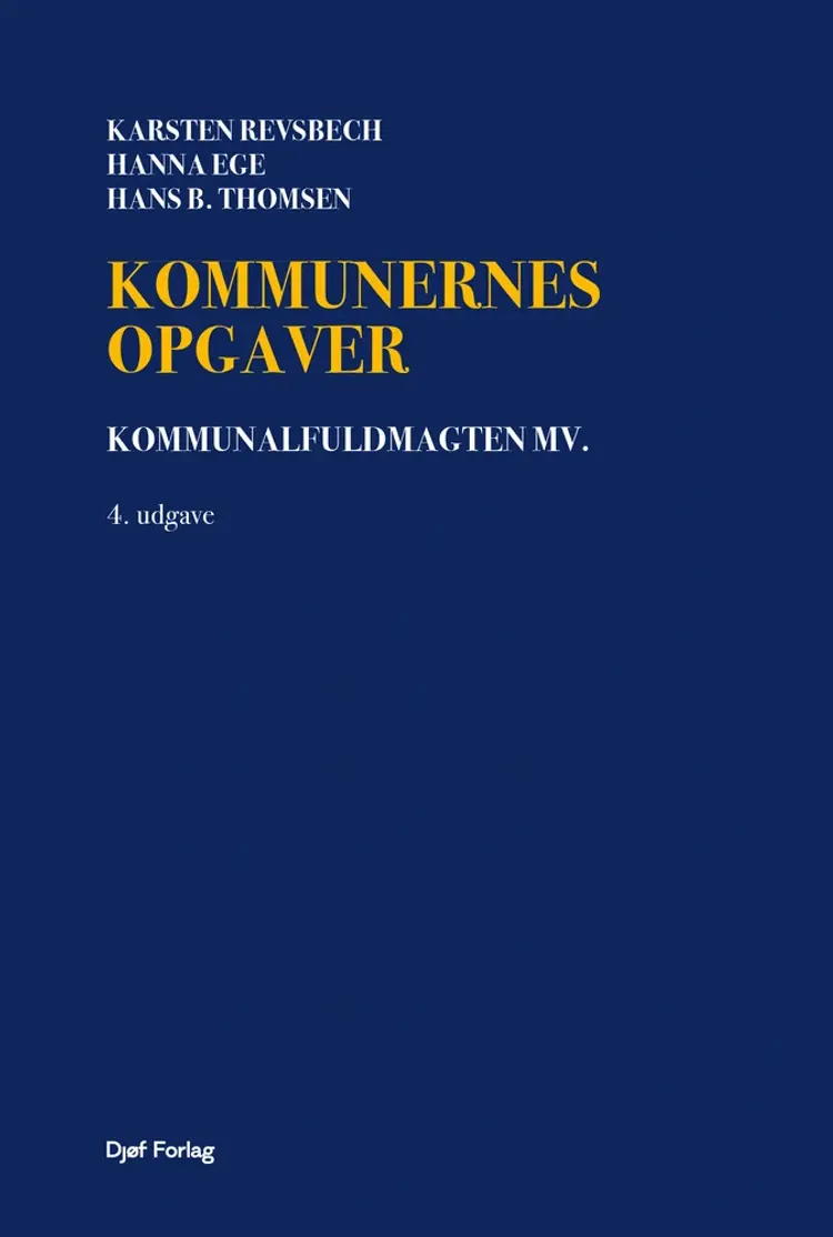 Kommunernes opgaver af Hans B. Thomse