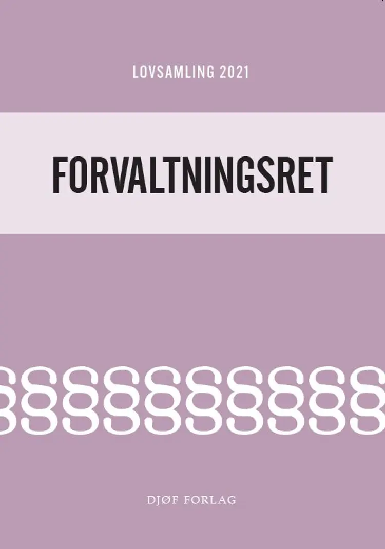 Lovsamling 2021 Forvaltningsret af Jens Møller (red.)