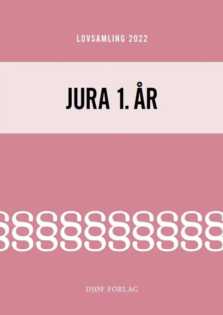 Lovsamling 2022 - Jura 1. år af Jens Møller (red.)