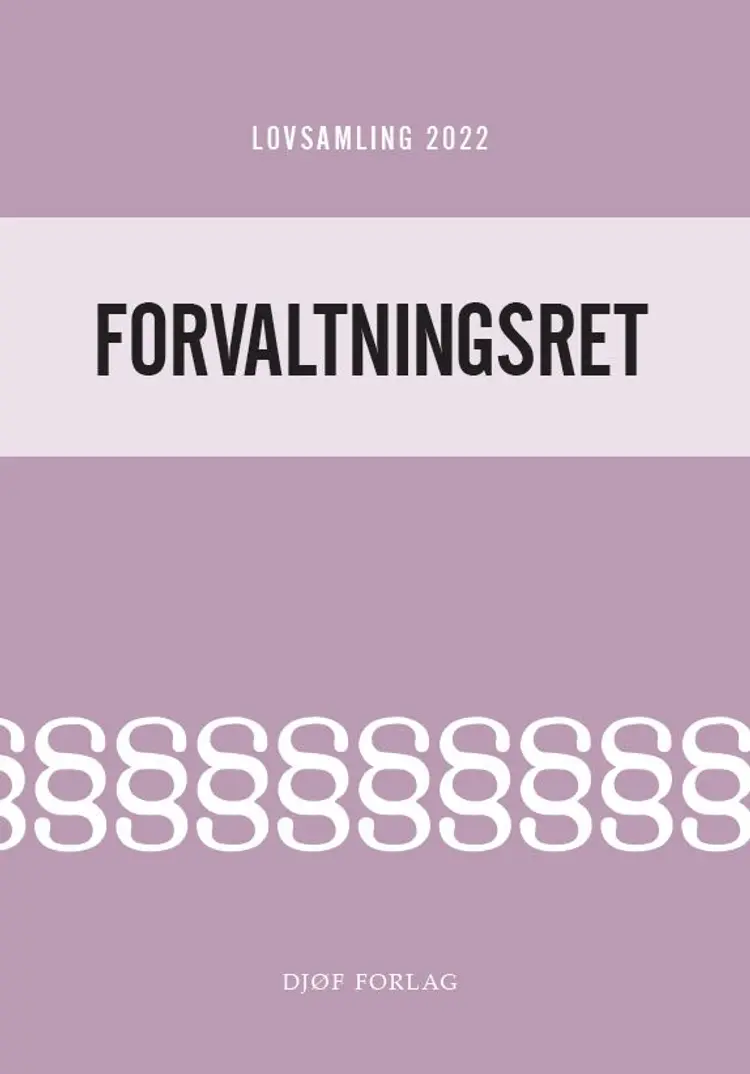 Lovsamling - 2022 Forvaltningsret af Jens Møller (red.)